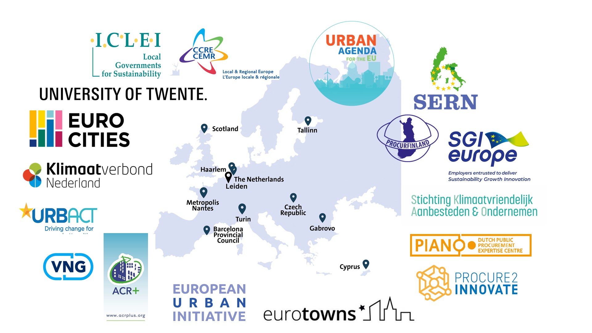 Europa map logo's mei 2026